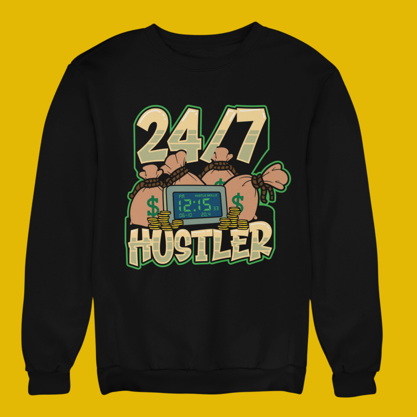 24/7 HUSTLER CREWNECK