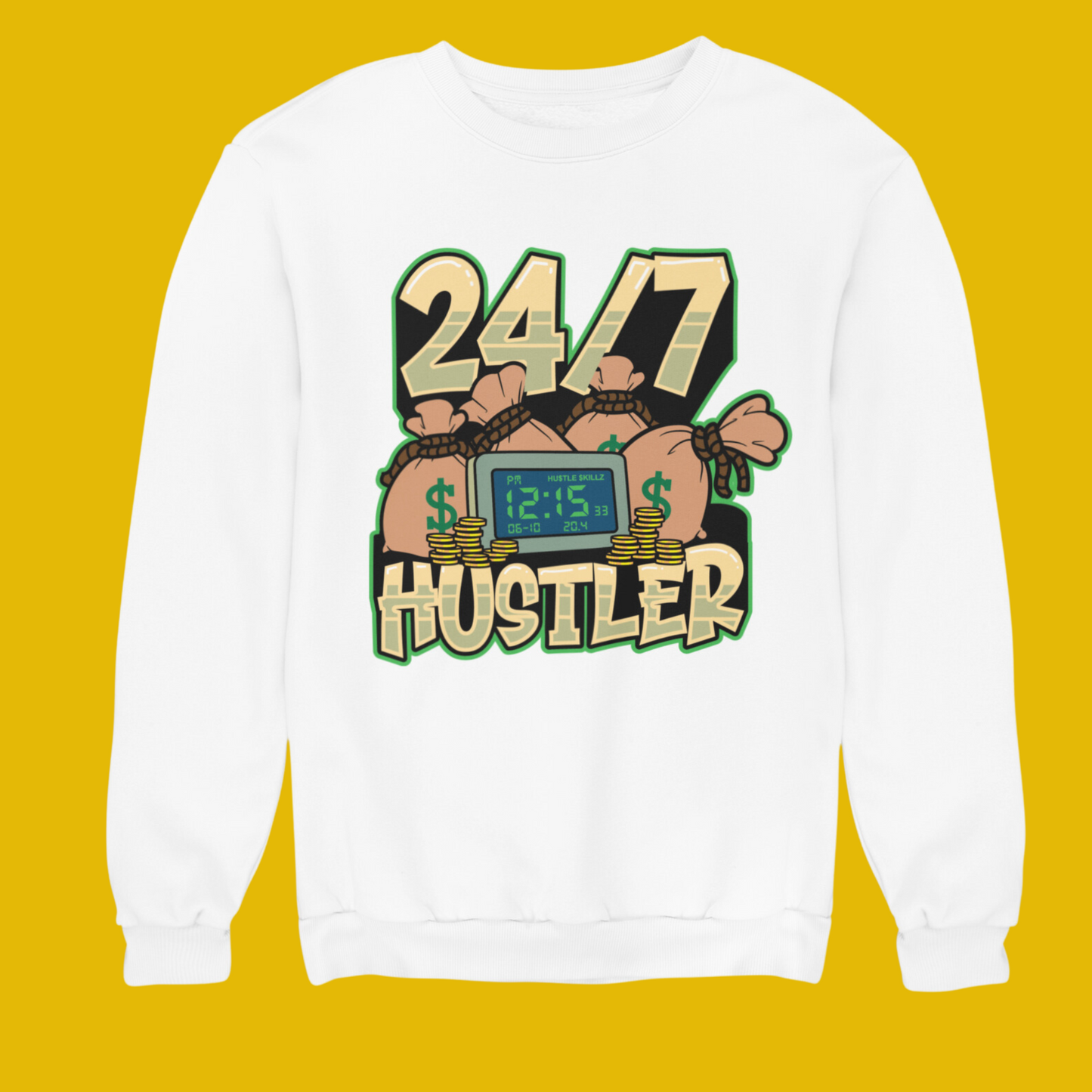 24/7 HUSTLER CREWNECK